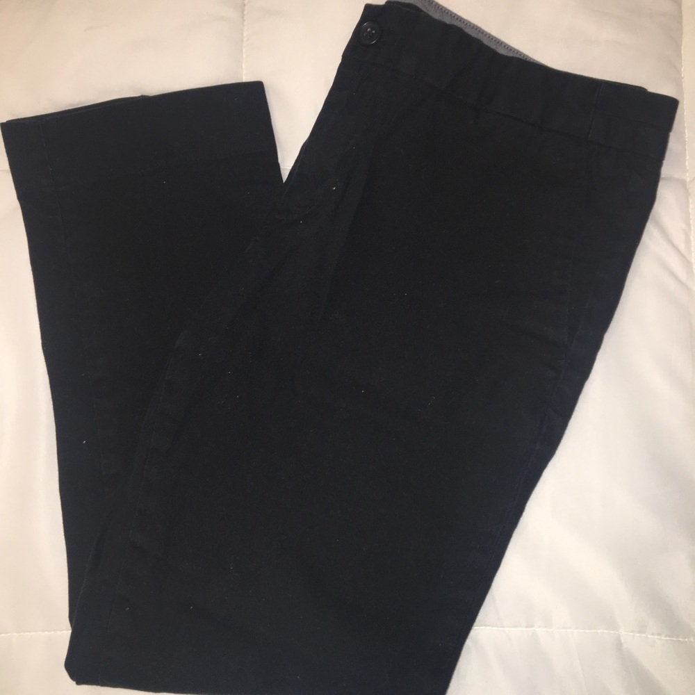 Banana Republic Size 8 Black Ankle Trousers